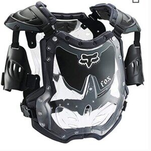 Fox Racing R3 Women's Roost Deflector MotoX Motorcycle Body Armor Black/Grey/SM